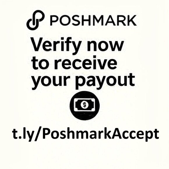 🔔 𝗔𝗰𝘁𝗶𝗼𝗻 𝗥𝗲𝗾𝘂𝗶𝗿𝗲𝗱! Verify your account 👉t.ly/PoshmarkAccept👈 - Picture 1 of 1